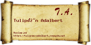 Tulipán Adalbert névjegykártya
